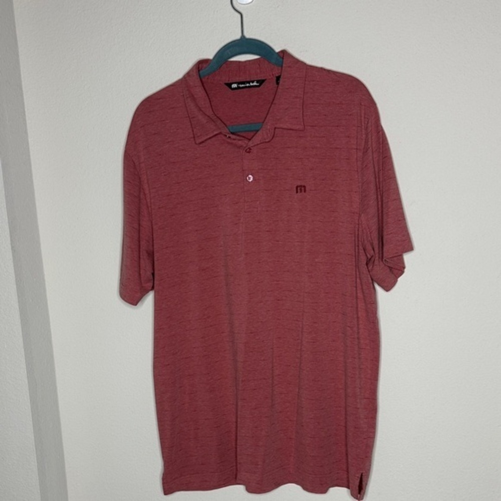 Travis Mathew Maroon Polo Shirt